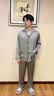 DOEO2026新款真丝睡衣男夏薄款送男友轻奢高级感桑蚕丝家居服礼盒套装 银杏【长袖+长裤】 M 100-120斤 实拍图