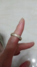 中国黄金（CHINA GOLD）足银999卷草纹戒指心经开口实心复古内壁心经男女款生日礼物 足银卷草纹【约4g】 实拍图