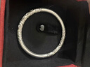 手工定制999足银卷草纹纯银手镯实心手工錾刻闭口开口情侣礼物镯 30克左右(备注圈口) 晒单实拍图