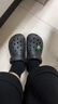 卡骆驰（CROCS）经典洞洞鞋轻便百搭女沙滩鞋包头拖鞋男鞋|10001 黑色-001(含智必星) 39 (240mm) 实拍图