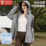 夏季新款冰丝防晒衣女男防紫外线薄款透气户外防晒服空调服 深灰【帽檐可拆卸】 L 【建议100-145斤】 实拍图