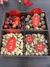 乐卡利干果收纳盒果盘茶点托盘家用客厅分格零食糖果盒中式节庆用坚果盘 四格木纹干果盒 实拍图