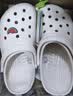 卡骆驰（CROCS）檀健次同款经典洞洞鞋轻便百搭女沙滩鞋包头拖鞋男鞋|10001 白色-100(含智必星) 41 /42(260mm) 实拍图