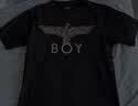 BOY LONDON【暗黑罗盘】夏情侣款短袖权杖印花炸街潮牌T恤N01906 黑印金N01906 经典升级款 L 实拍图