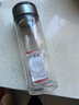 【京东物流配送】高硼硅双层玻璃杯大容量泡茶杯水杯子茶水分离杯 【双层加厚】茶杯350ml1只 实拍图