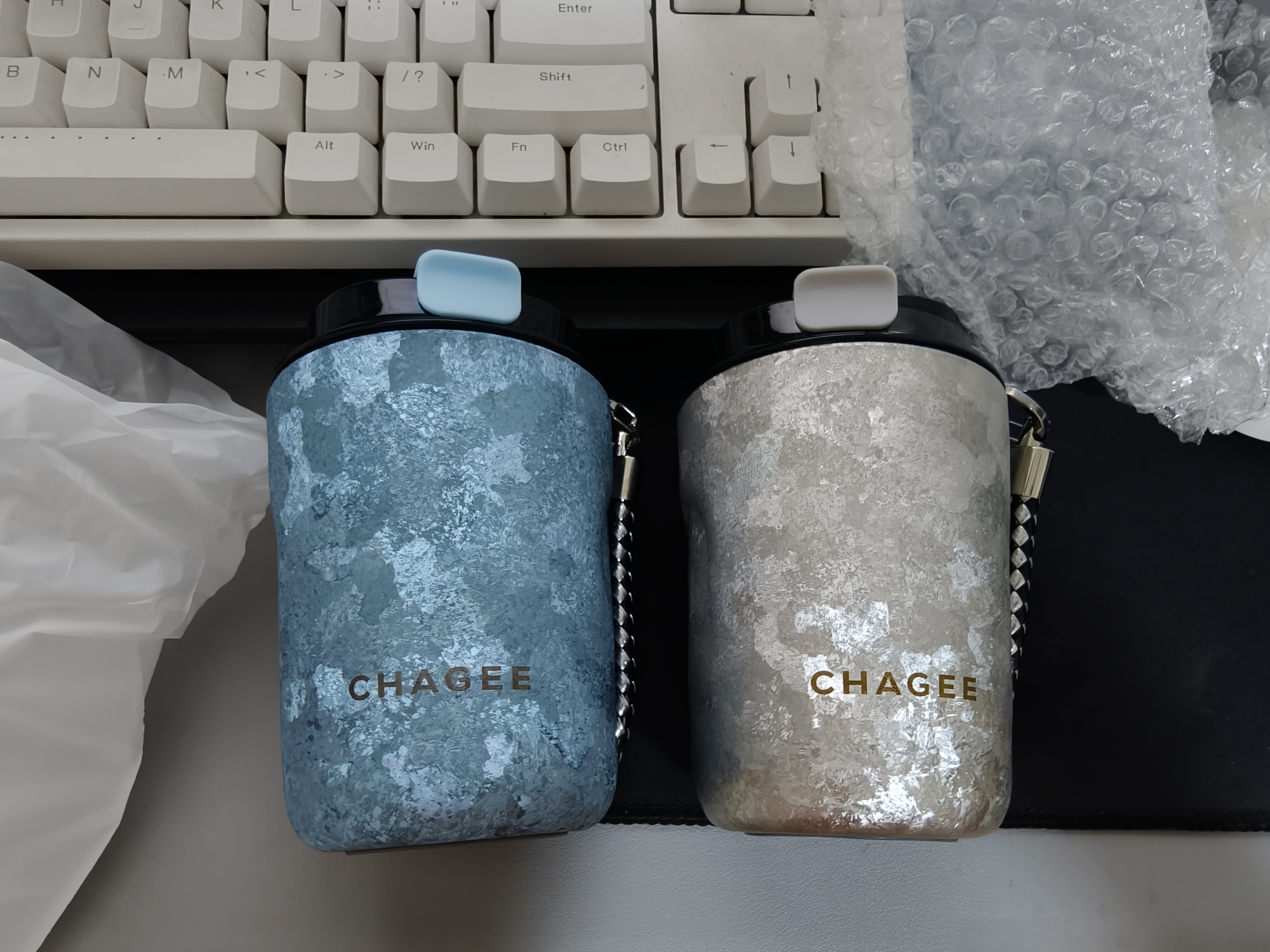 霸王茶姬（CHAGEE）纯钛杯保温杯0涂层咖啡杯露营双层隔热泡茶水杯子毕业礼物送老师 实拍图