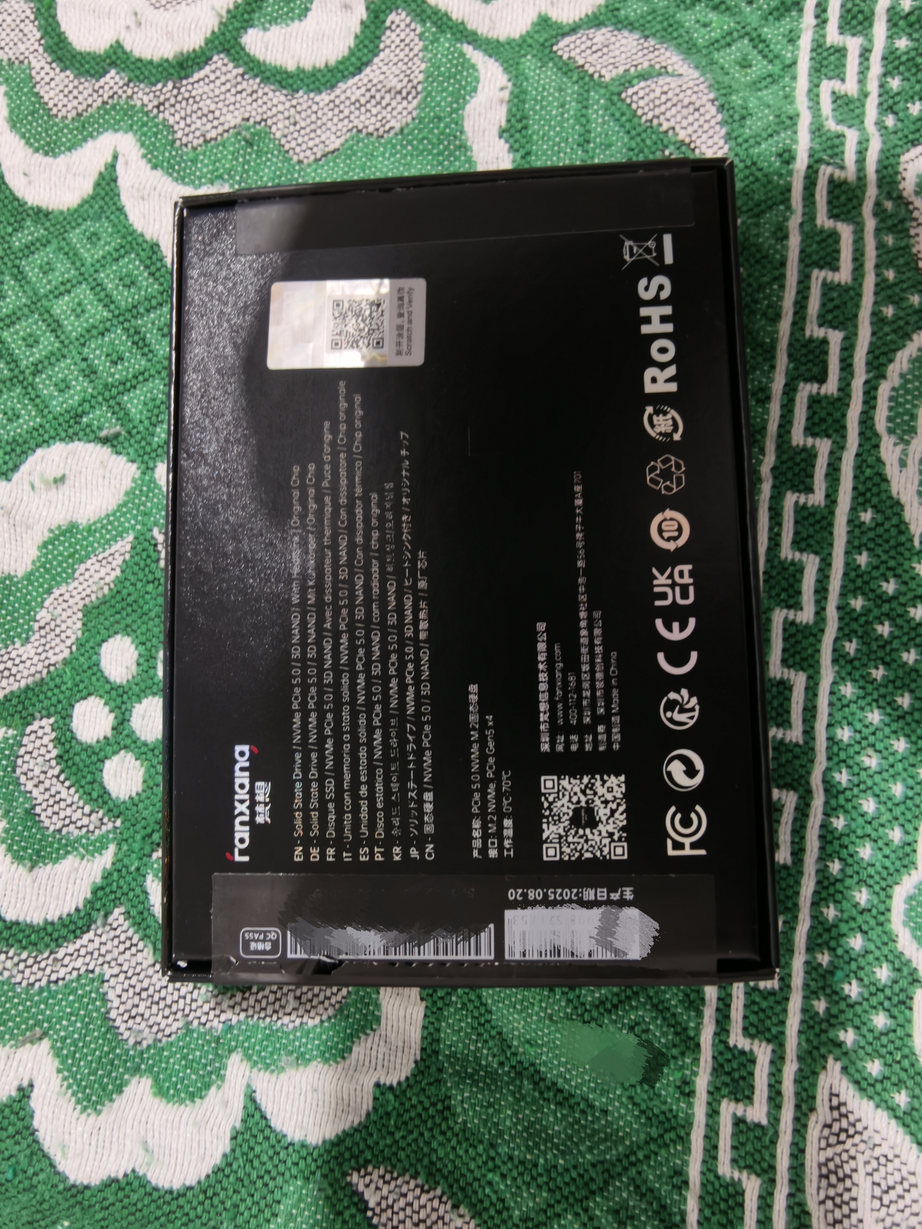 梵想（FANXIANG）2TB SSD固态硬盘 M.2接口NVMe协议PCIe5.0 独立缓存高速游戏 S910Max读速高达14000MB/s 实拍图