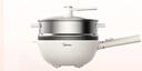 美的（Midea）电炒锅 电火锅 电蒸锅 电煮锅 家用多用途炒菜专用锅 4L一体电热锅不粘锅 HGE2811B 配蒸笼木铲 实拍图