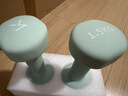 Keep哑铃女士健身家用彩色浸塑环保手铃亚铃全身塑形浅绿1.5kg*2 实拍图