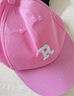 【热巴同款】加大棒球帽帽子男女大头围显脸小春夏字母百搭棒球帽 刺绣款-粉色 实拍图