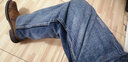 依男说衣牛仔裤男秋冬季厚款直筒裤宽松版潮流休闲阔腿裤水洗弹力大码裤子 怀旧蓝【秋冬款】 33 （140-150斤） 实拍图