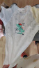 舒贝怡2件装婴儿衣服夏季薄款新生儿连体衣短袖哈衣儿童爬服藏青80CM 实拍图
