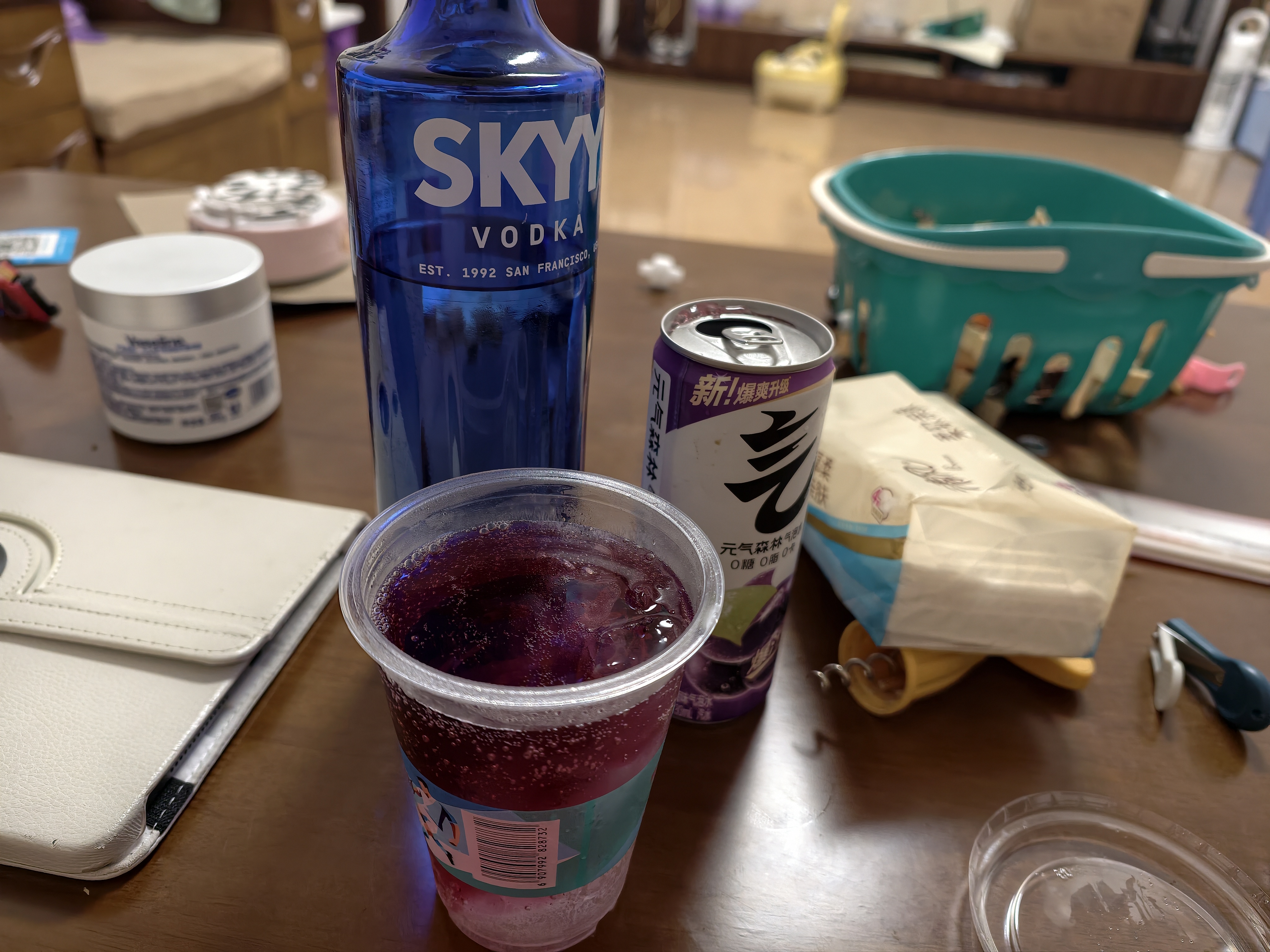 深蓝（SKYY）SKYY 伏特蓝天伏特加 原瓶进口洋酒750ML*2双支礼盒装 送礼 实拍图