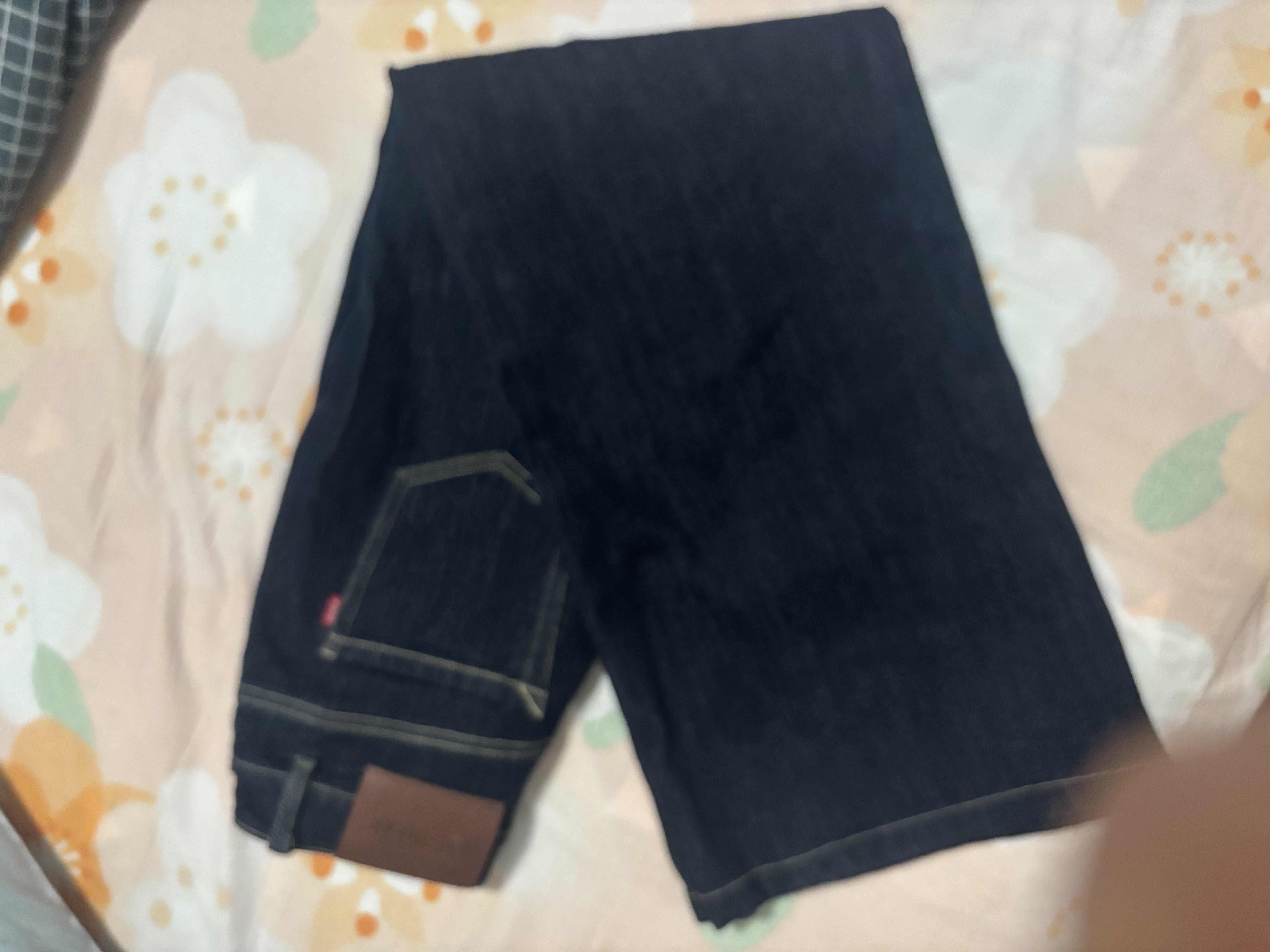 逸阳（ESE-Y）显瘦阔腿裤女26春季新款莱卡弹力不易褪色窄版直筒裤子 深蓝色 29 实拍图