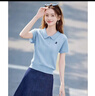 尚静短袖针织衫女夏季新款女装温柔甜美POLO领小个子减龄体恤上衣女 实拍图