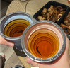 易优家硅胶折叠杯便携式漱口杯差旅漱口杯耐高温食品级杯子 270ml*2 实拍图