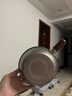 特厚不锈钢平底锅奶锅电磁炉通用不粘锅辅食锅汤锅煮锅蒸锅汤锅 17cm双耳木柄锅 实拍图
