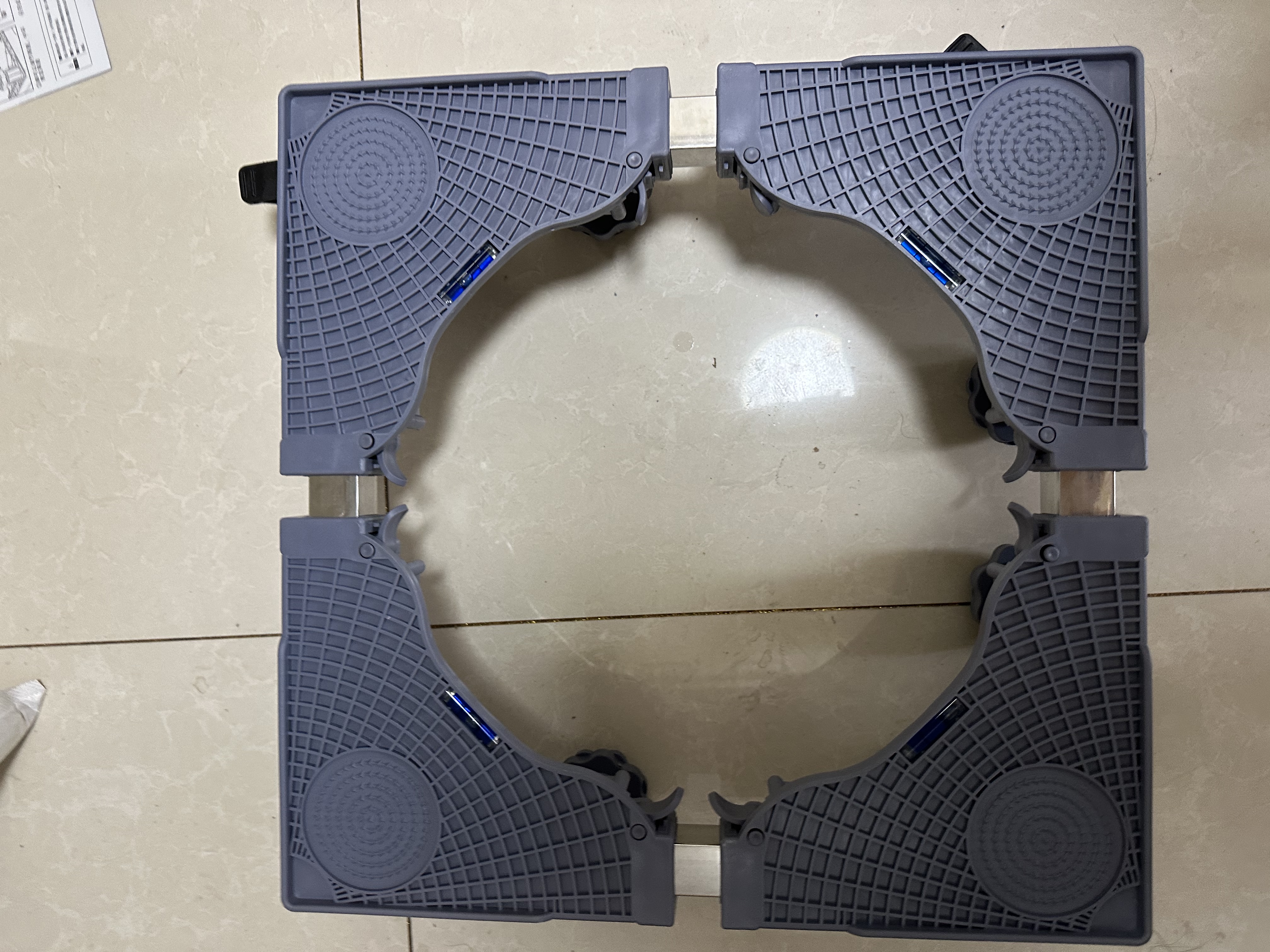 七角板洗衣机底座 可移动底座滚筒波轮洗衣机增高托架通用防滑减震加高脚垫洗衣机架底座适配多品牌 实拍图