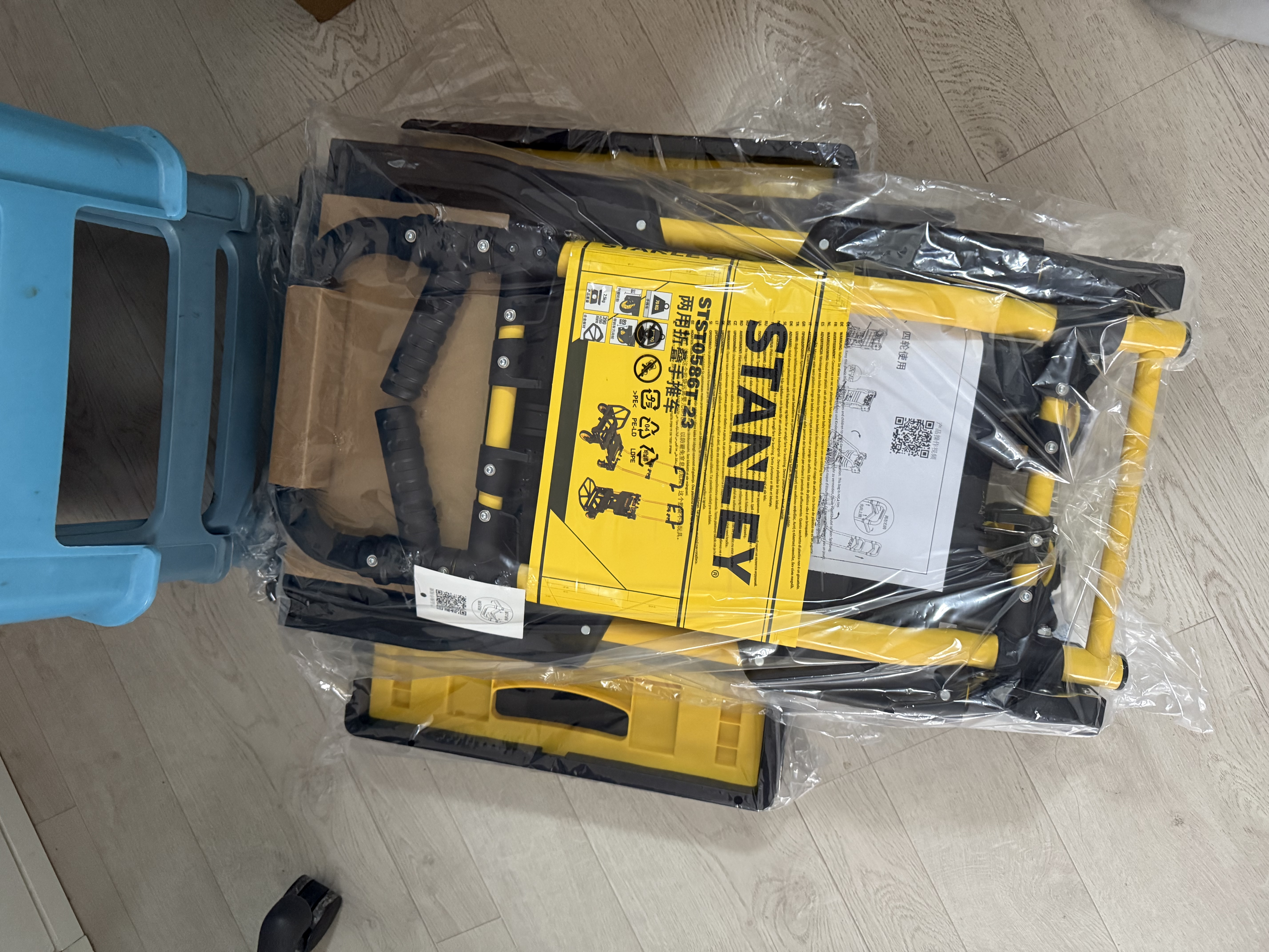 STANLEY史丹利2合1可变形手推车搬运折叠车载轻仓储搬货旗舰升级款带刹车 实拍图