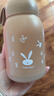 【京东物流送货上门】萌萌兔卡通水杯女牛奶玻璃杯创意便携杯子 咖色萌萌兔 330ml 1只 实拍图