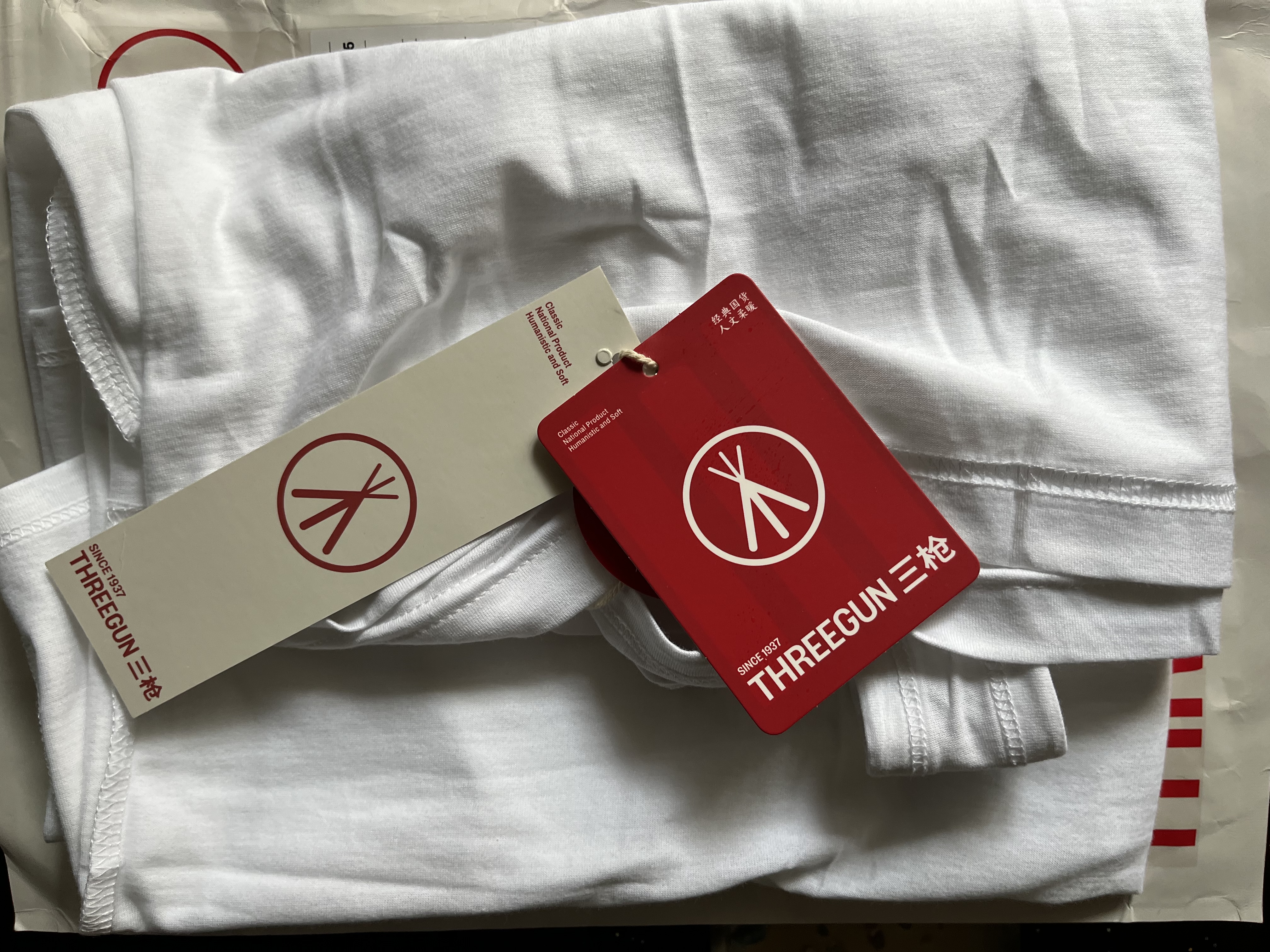 三枪（THREEGUN）纯棉背心男士80高支新疆长绒棉运动汗衫健身打底薄款弹力商务内衣 白色 3XL (185/105) 实拍图