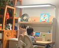 京东京造沐光桌2.0护眼大路灯100w儿童写字学习桌书桌椅套装3-18岁1.2m蓝 实拍图