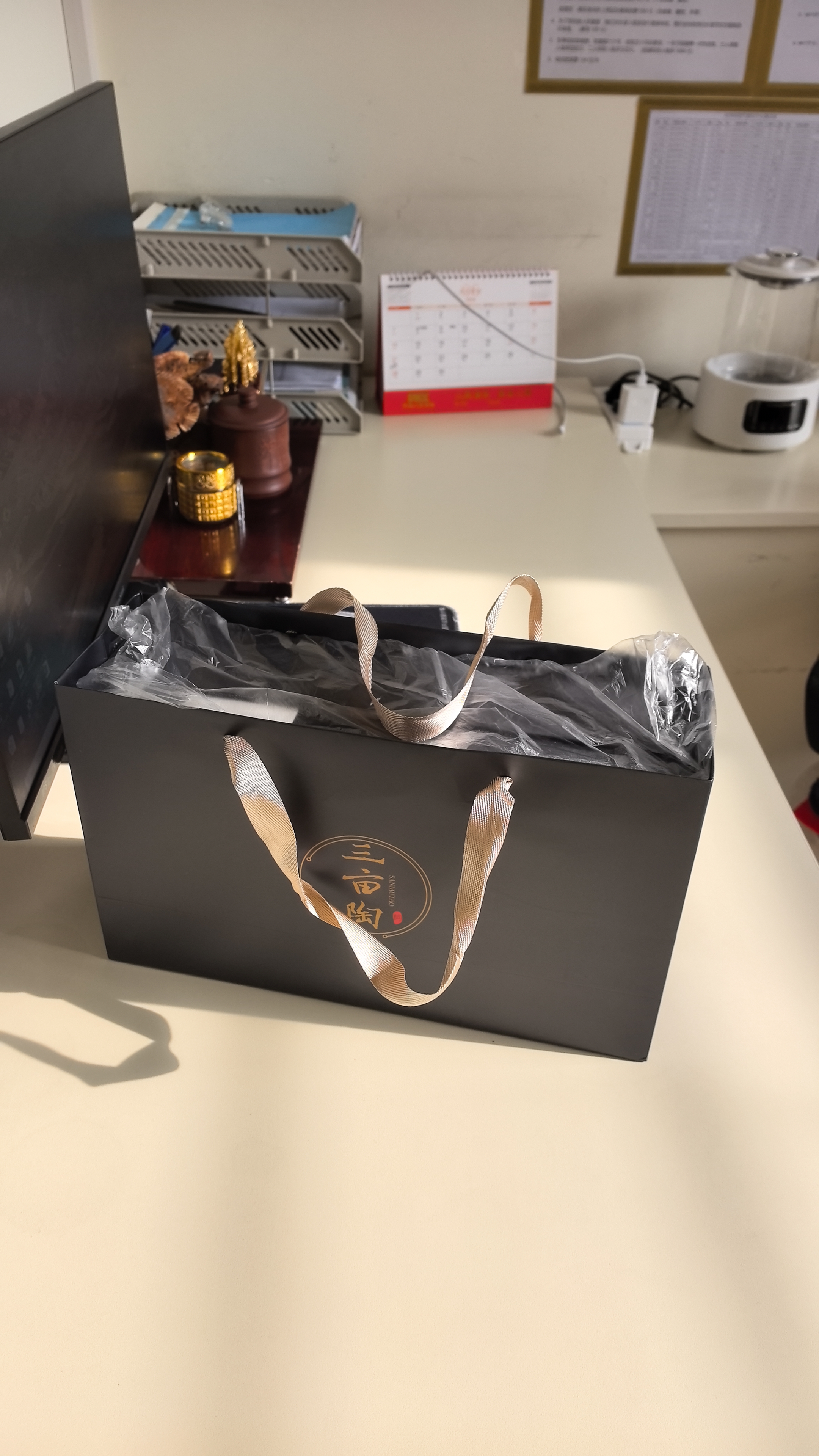 爱奢尔商务伴手礼品紫砂壶茶杯茶具套装八一退伍纪念品爸爸生日礼物男士 三亩陶茶具套装实用长辈父亲泡茶专用茶水分离杯子8件 退伍军人建军节礼物高档公司员工客户周年庆定制老教师 实拍图