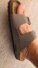 BIRKENSTOCK勃肯德国进口男女款经典舒适软木Arizona双扣拖鞋 灰色常规版0151211 44 实拍图