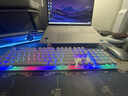 惠普（HP）K10F机械手感键盘 有线键盘电竞游戏专用台式电脑办公键盘  26键无冲 高颜值白色键帽混光 实拍图