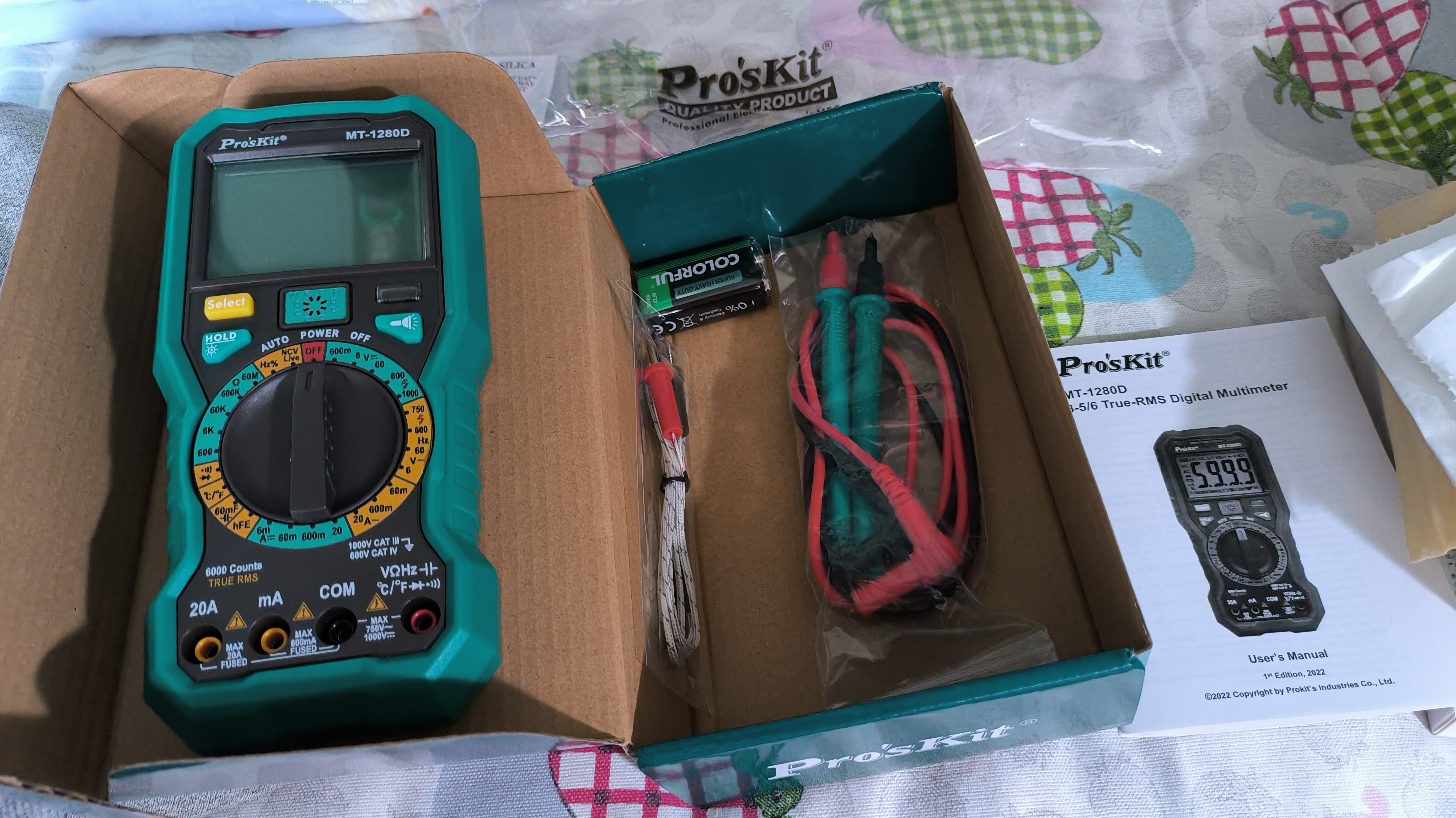 宝工（Pro'sKit）MT-1280D-C 数字万用表 数显智能防烧万能表电工表 实拍图