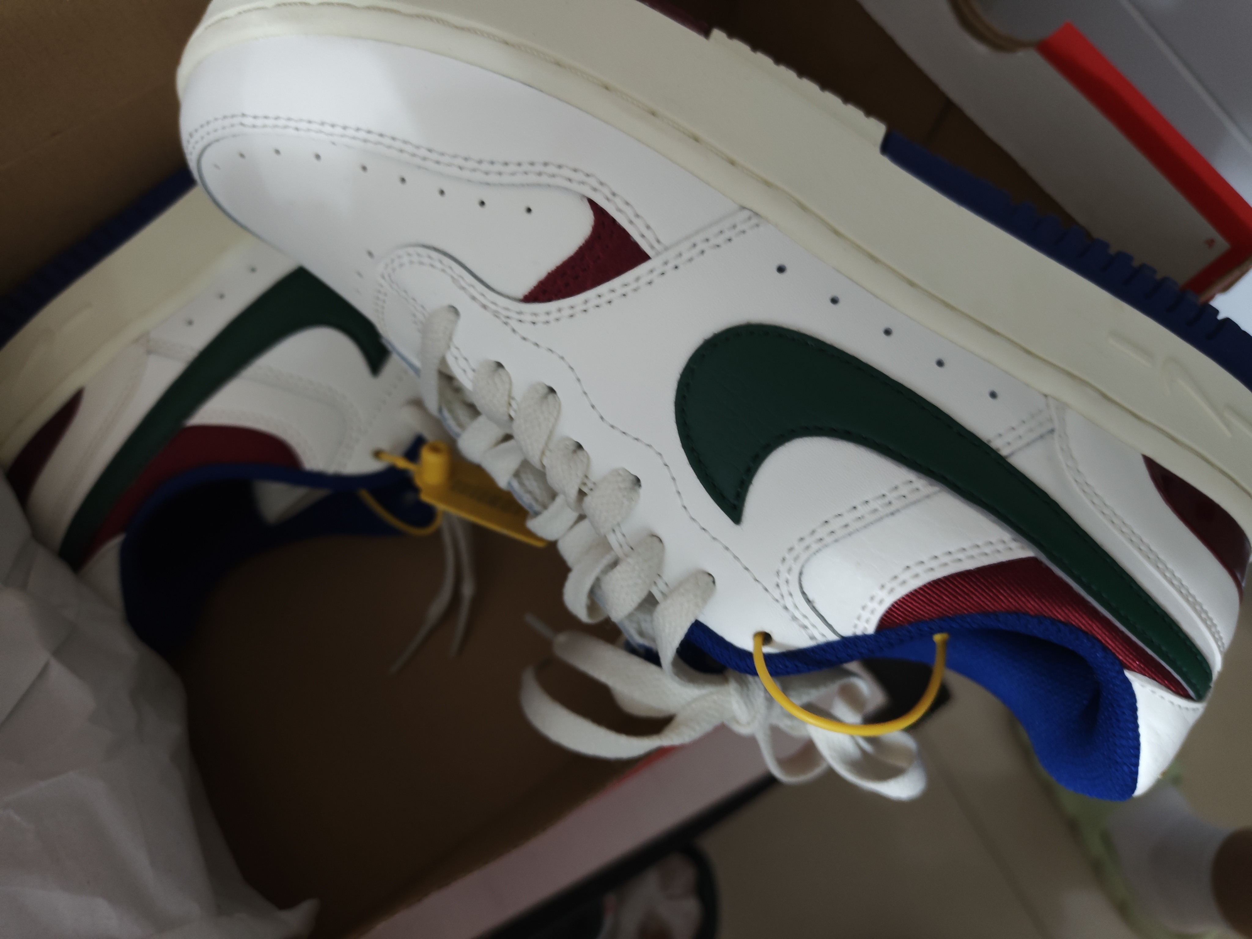 耐克NIKE板鞋女缓震透气GAMMA FORCE运动鞋DX9176-102白绿蓝38 实拍图