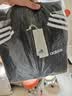 adidas休闲舒适三条纹立领夹克外套男装秋季阿迪达斯官方轻运动 黑色/白（推荐选大一码）   XL 实拍图