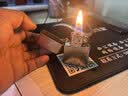 ZIPPO打火机之宝防风煤油 锻纱镀铬-秋水含睛 生日礼物送男友 含油套装 实拍图