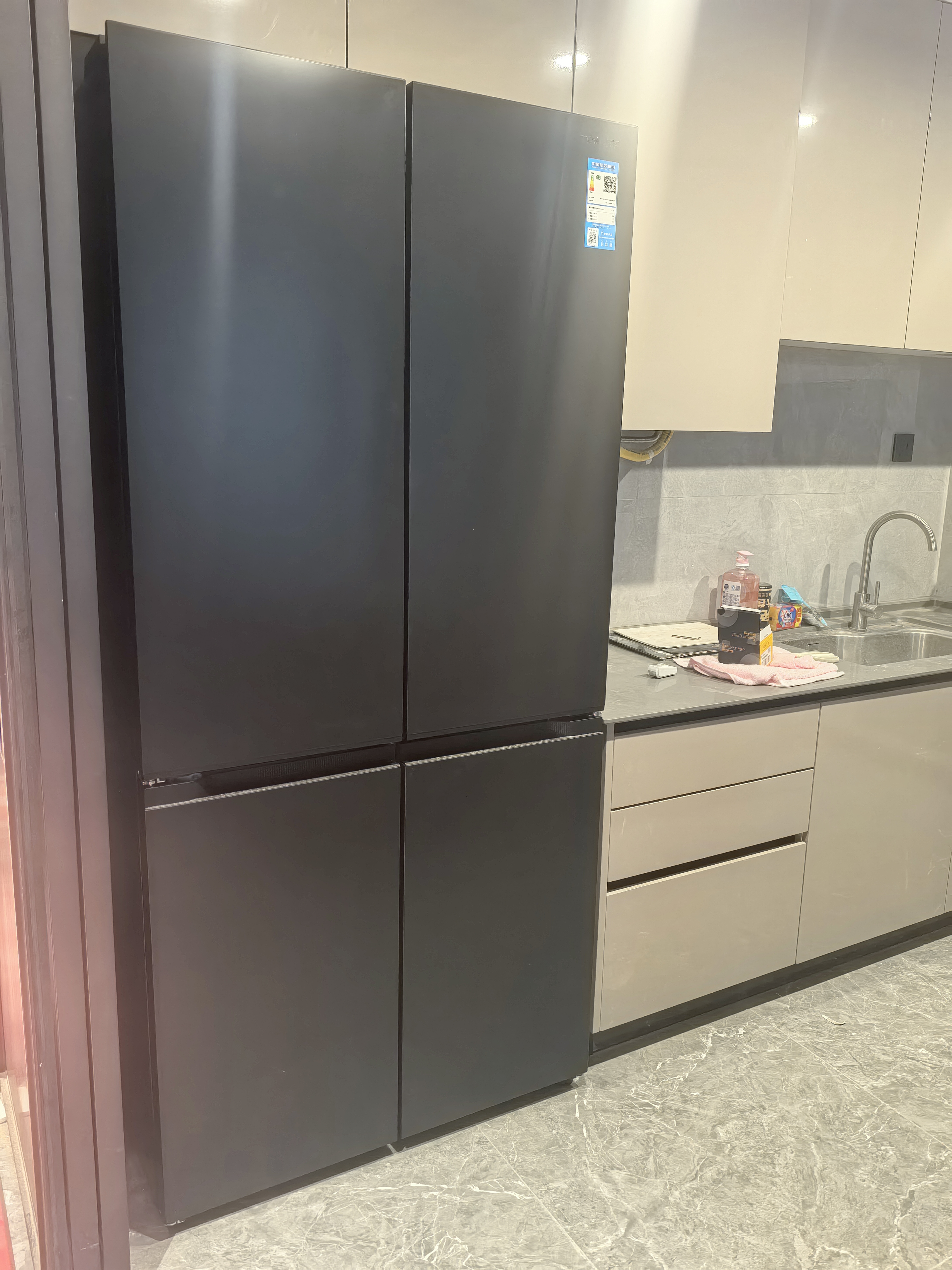 东芝（TOSHIBA）大白梨黑金版600L十字门冰箱639双系统自动制冰超薄嵌入超大容量一级能效GR-RF639WI-PM1 换新补贴 实拍图