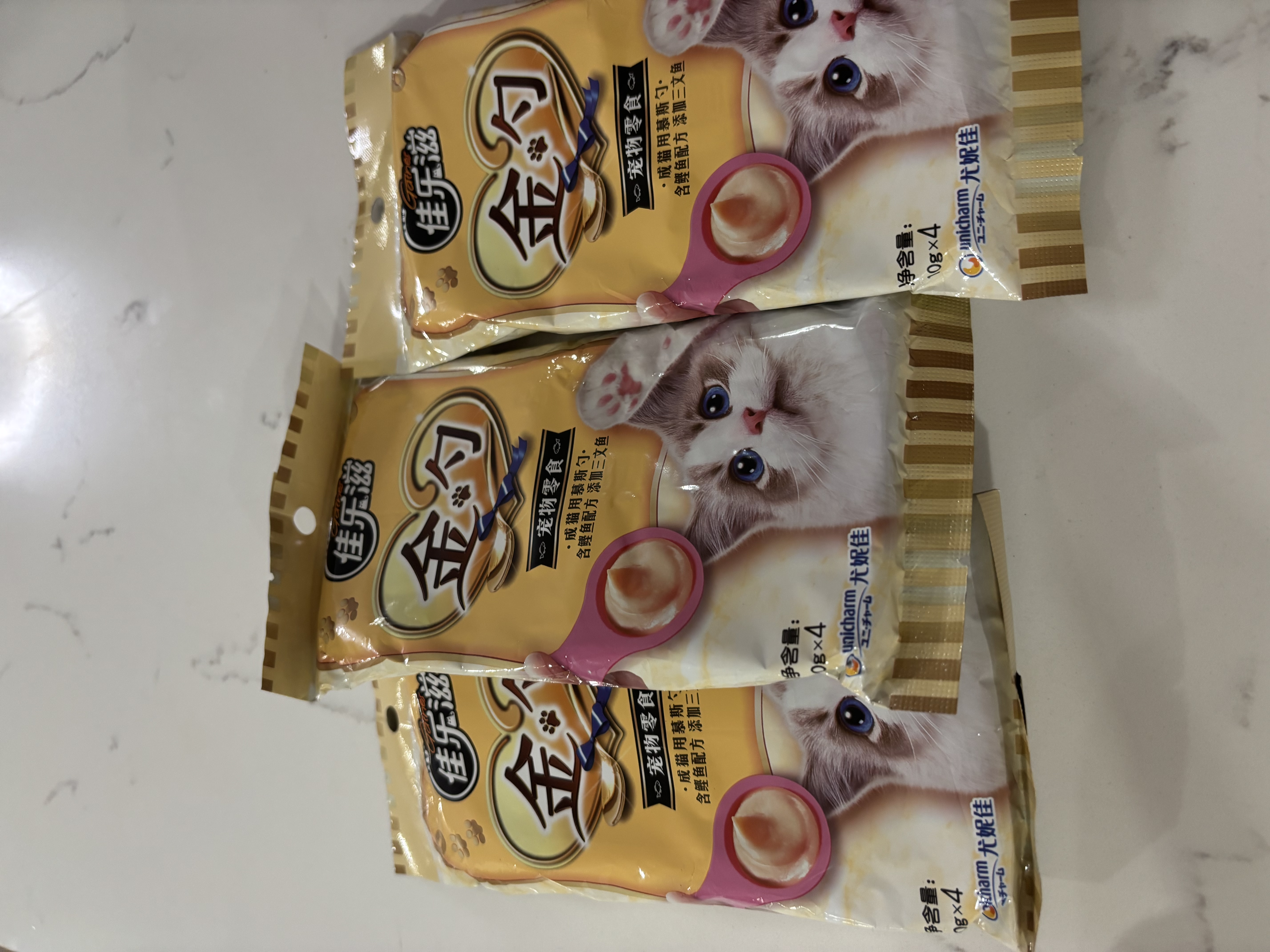 佳乐滋金勺舔舔勺慕斯勺猫勺宠物猫零食猫湿粮猫条鲣鱼三文鱼10g*12支 实拍图