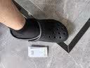 卡骆驰（crocs）经典Clog男女洞洞鞋一脚蹬沙滩鞋 黑色  38  实拍图