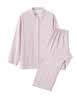 MUJI[自营限定款]女士无侧缝 双层纱织睡衣 纯棉家居服 浅粉红色 XL 实拍图