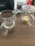 维艾（Newair）高硼硅玻璃杯水杯双层隔热牛奶咖啡杯豆浆耐高温女高颜值带把手盖 双层隔热280ml【带盖】 实拍图