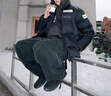 迪桑特（DESCENTE）休闲运动瑞士国家队合作男女同款短款运动羽绒服 BK-黑色-D5493SDJ68 XS (160/84A) 实拍图