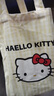 可爱风kitty帆布包手提袋单肩斜挎包夏季百搭通勤大容量新款挎包 kitty黄色（不带玩偶）无拉链 实拍图