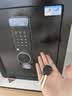 虎牌保险柜家用小型床头保险箱办公财务专用 密码指纹WIFI远程全钢防盗可入墙固定入衣柜保管箱 45cm 黑色双层大空间【双重智能警报】 密码款(密码+钥匙) 实拍图