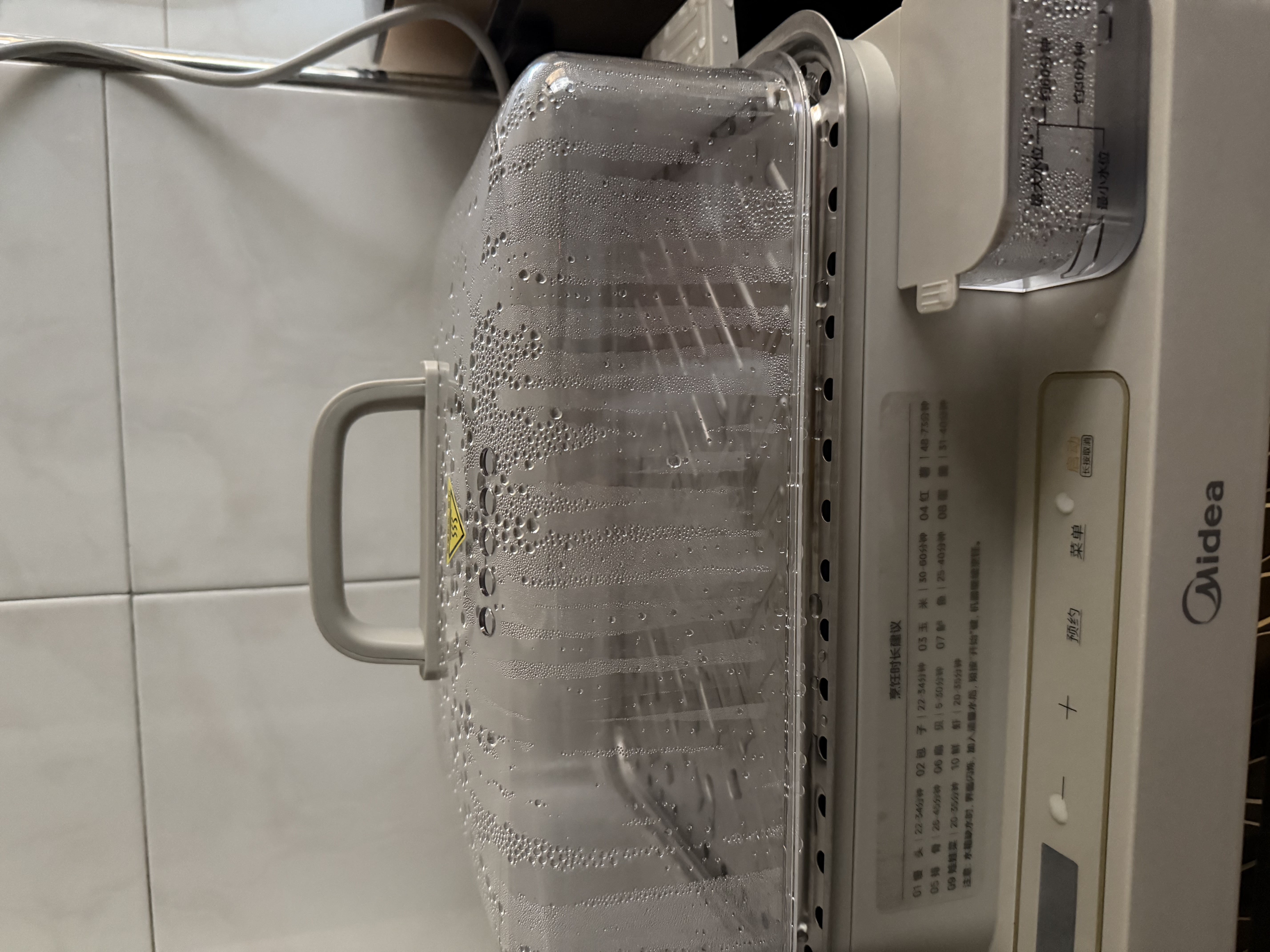 美的（Midea）电蒸锅25L三层大容量0涂层电蒸箱家用电热锅智能多用途锅28秒上汽蒸包子锅全透视窗322302 实拍图
