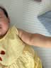 G.duck包包0-3岁棉夏季无袖女童连衣裙婴幼儿夏装裙子1洋气韩版公主裙 三颗草莓黄色 90 实拍图