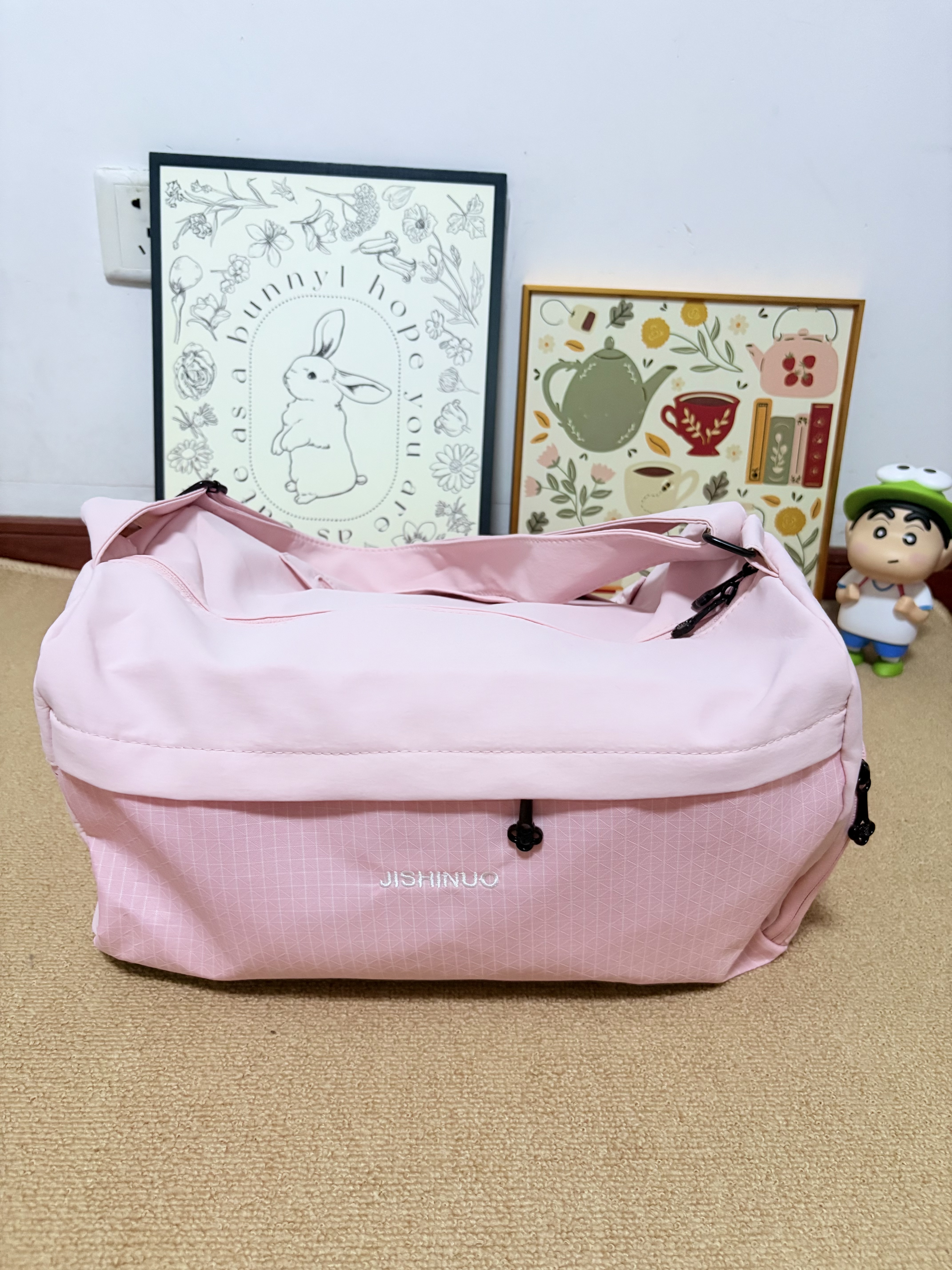 范爷家短途旅行包便携衣物收纳袋旅游女手提外出行李包运动健身包游泳包 实拍图
