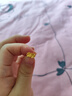 周六福足金999四叶草黄金耳钉女耳饰生日礼物计价AA096009一对约0.73g 实拍图