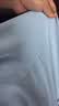 帕托瓦短袖衬衫男士夏季纯色白衬衫男韩版修身商务休闲衬衣蓝色4XL 实拍图