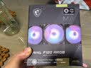 微星（MSI）MAG F120 ARGB-3RB 黑色反叶三联包风扇 一线直连微星主板/微星专属灯效/一年质保 实拍图