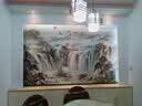 新福壁海新中式电视背景墙壁纸8d立体红色山水3d墙纸江山壁画客厅影视墙布 设计师推荐款式3 定制 实拍图