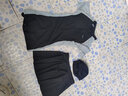 梵迪拉（F.DYRAA）泳衣女温泉遮肉显瘦夏游泳馆连体泳装可拆卸裙四件套12128黑色L 实拍图