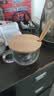 品喻（PINYU）早餐杯燕麦杯大容量牛奶杯加厚玻璃杯麦片碗耐热家用400ml杯盖+勺 实拍图
